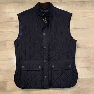 Mens Barbour Quilted Vest Navy